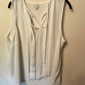 J. Crew Factory 2x cream shell